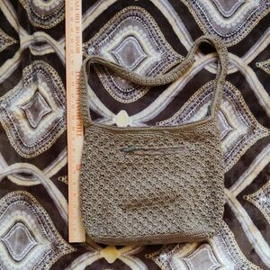 The Sak Brown Crochet Shoulder Bag